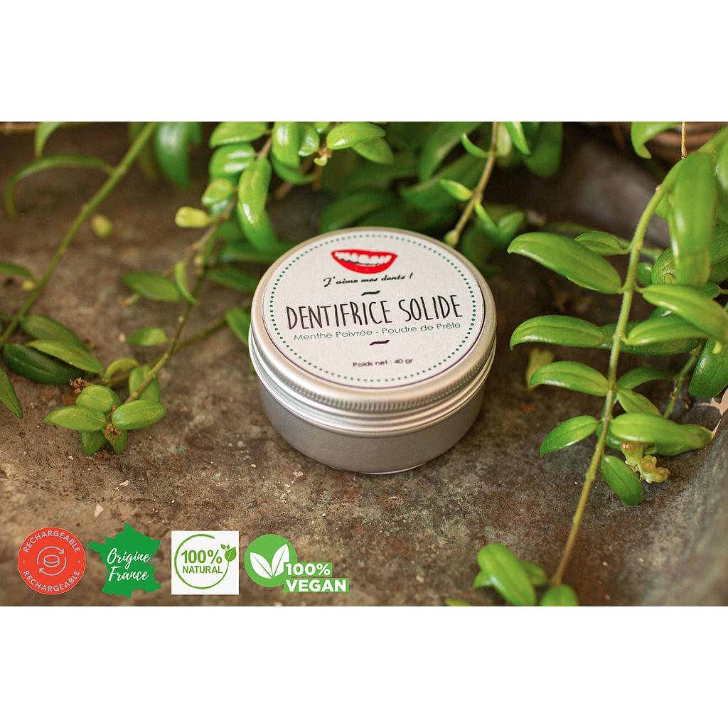 Dentifrice à frotter à la menthe Apimani
