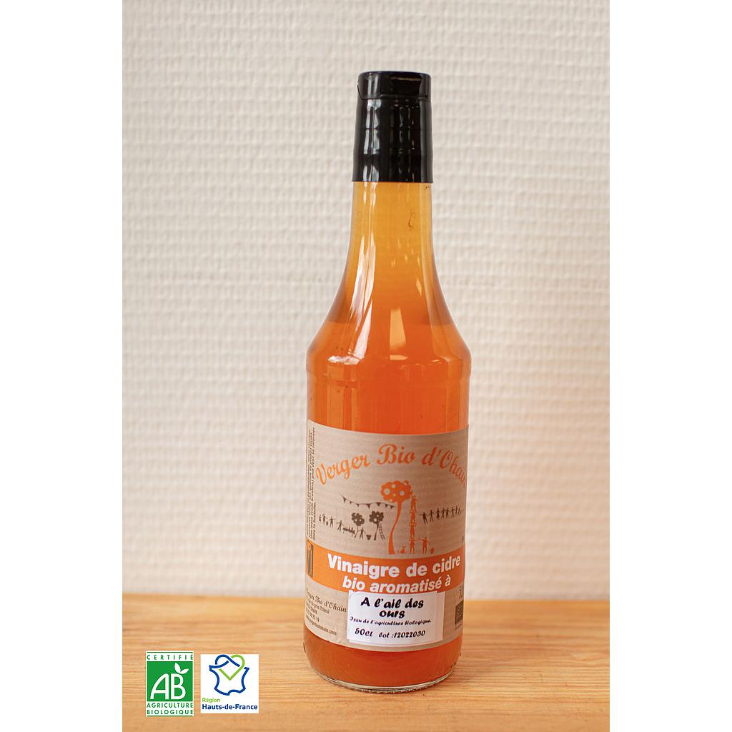 Vinaigre de cidre à l'ail des ours Bio Le jardin des baies 25cl