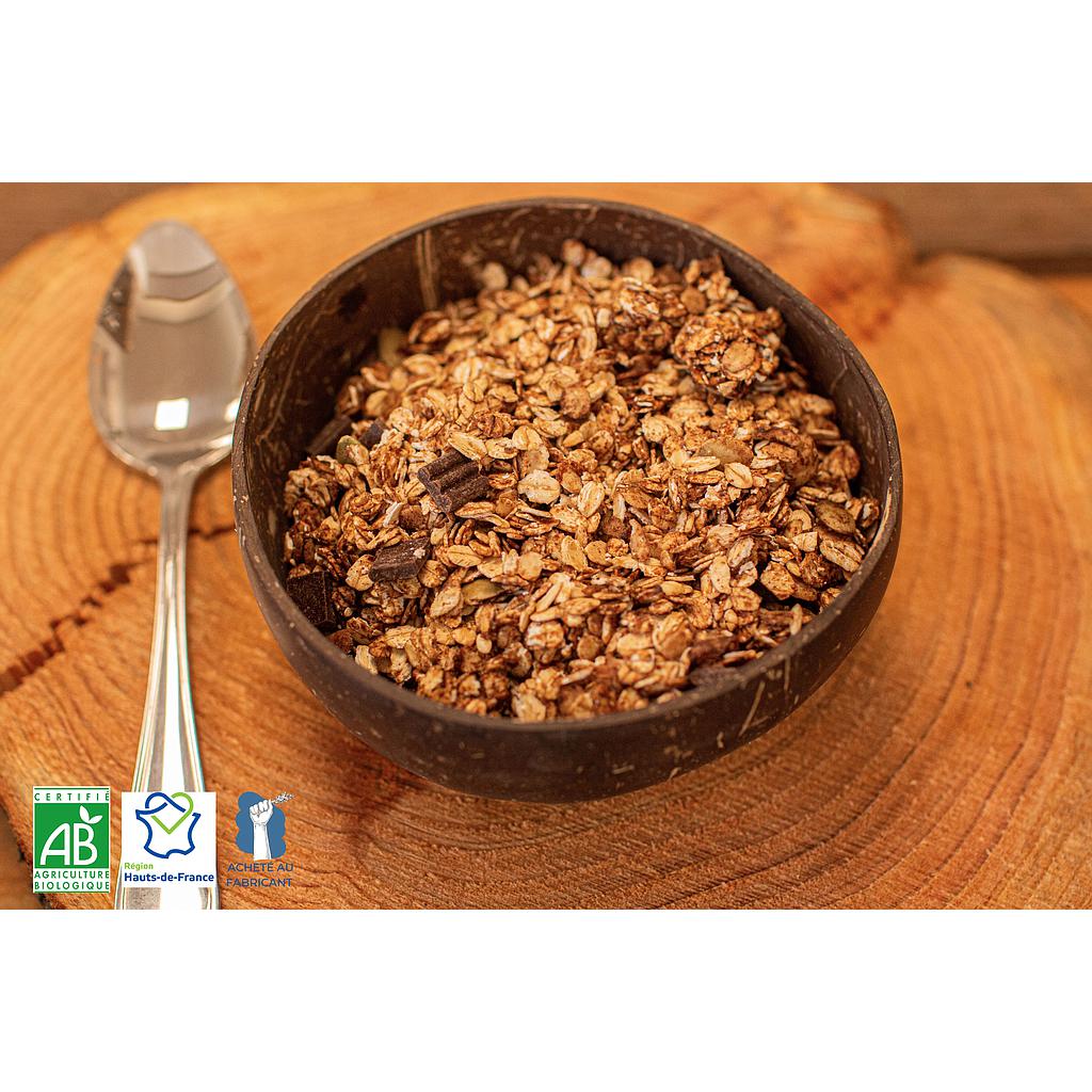 Muesli Bio Chocolat Noisette Cacahuète 250g