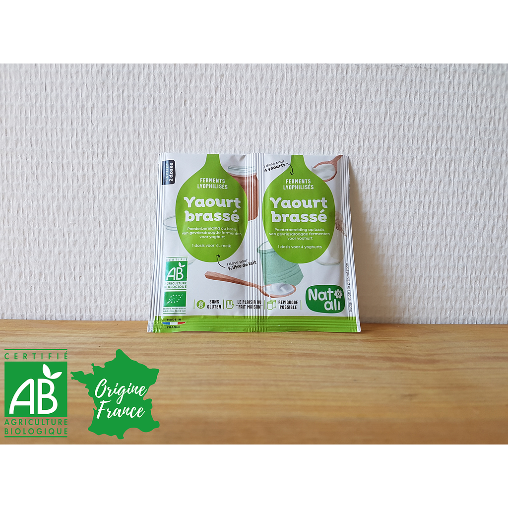 Ferments pour yaourts brassés Bio 2x6g