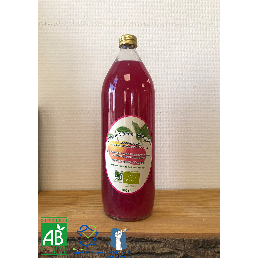 Jus de Pomme Betterave bio et local