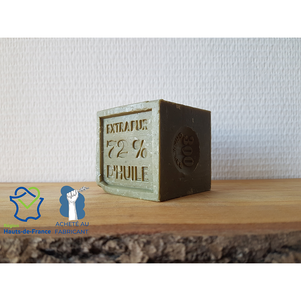 Savon de Marseille Extra pur 72% Huile d'Olive 300g