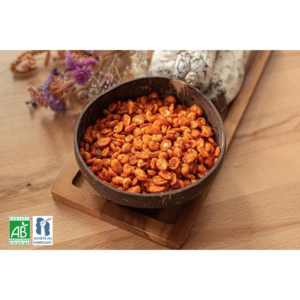 Fèves grillées fromage et piment d'espelette bio 50g