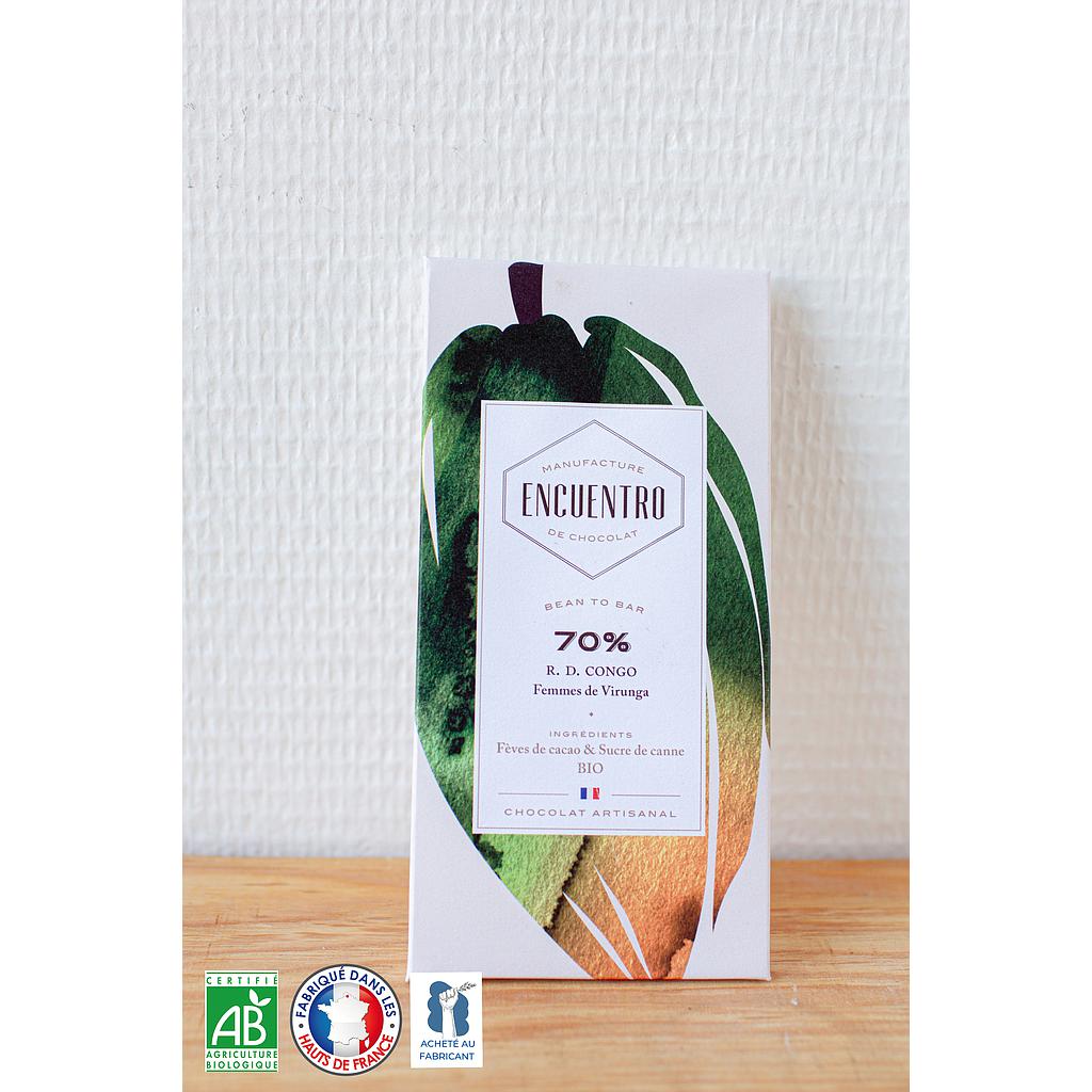 Tablette RD Congo 70% Bio Chocolat Encuentro