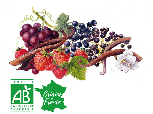 Sirop de Grenadine Bio 250g