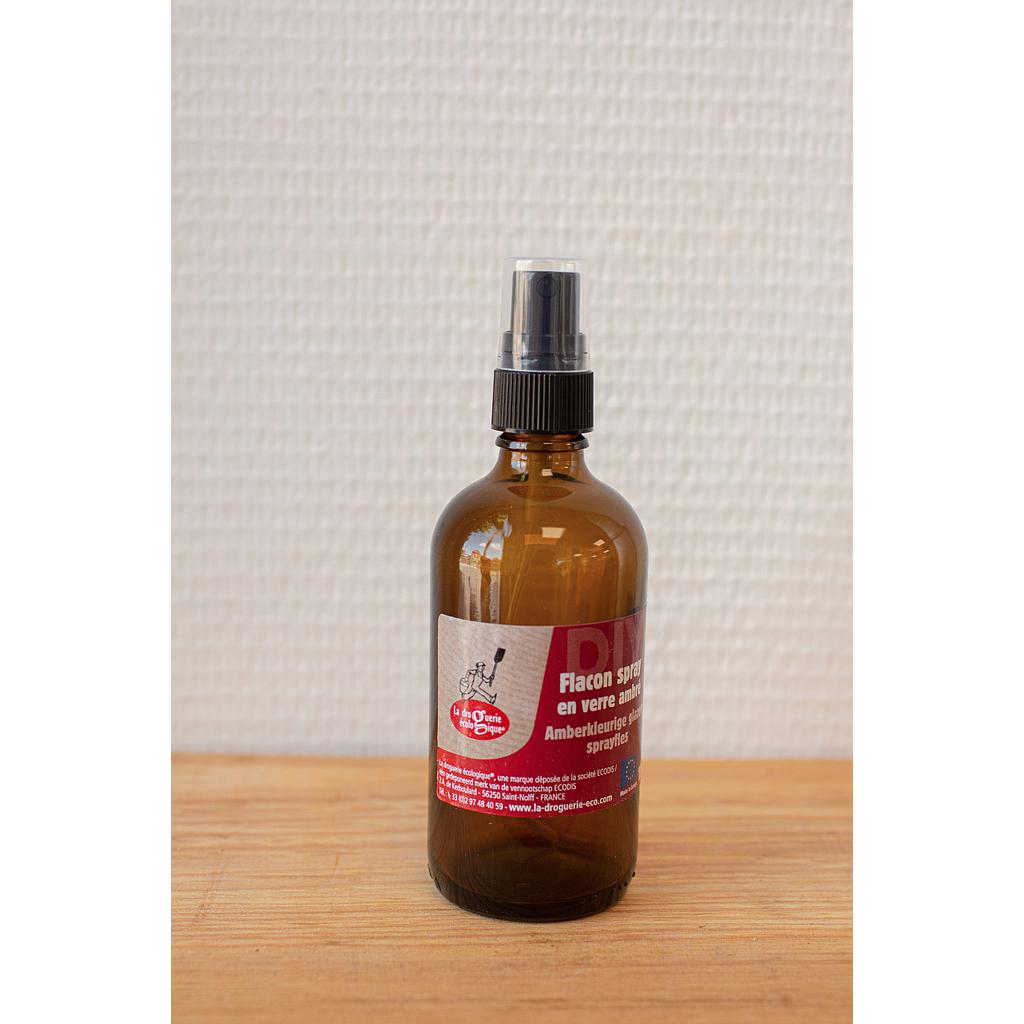 Flacon spray en verre ambré 100ml