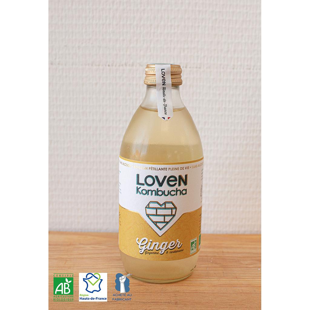 Kombucha Ginger Power L'indispensable Bio 33cl