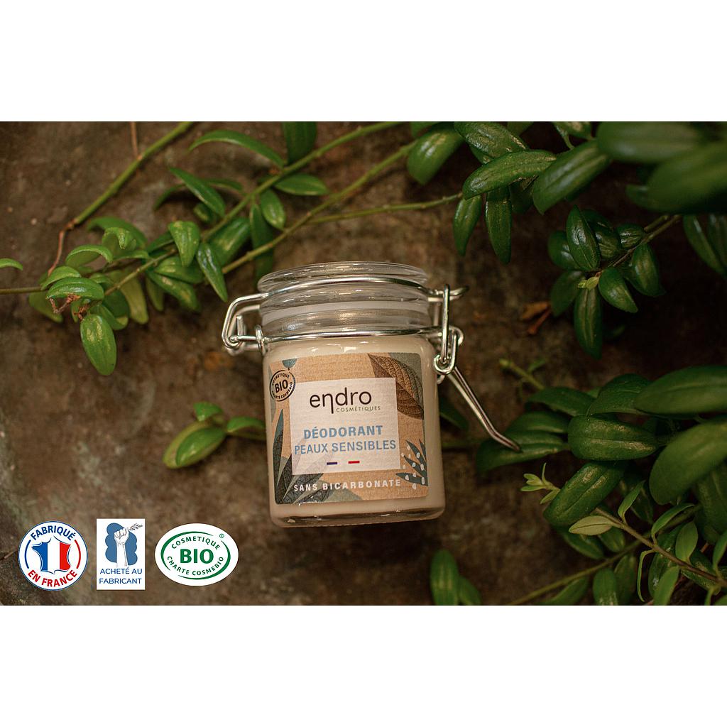 Déodorant baume Peaux sensibles Endro en bocal consigné