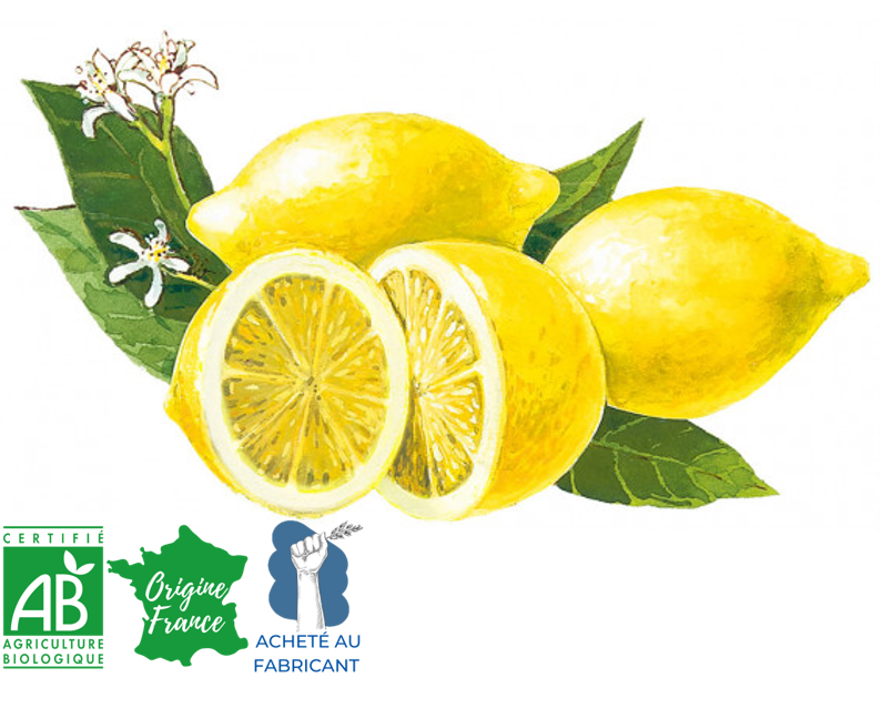 Sirop de citron Bio 250g