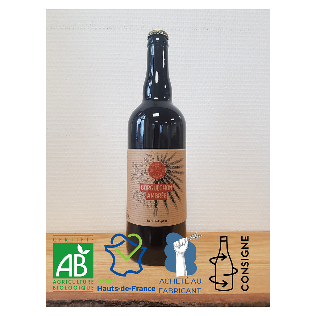 Bière Gorguechon Ambrée Bio 75cl