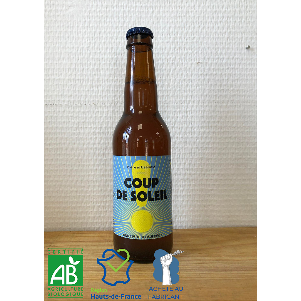 Bière blonde Bio Coup de Soleil 33cl