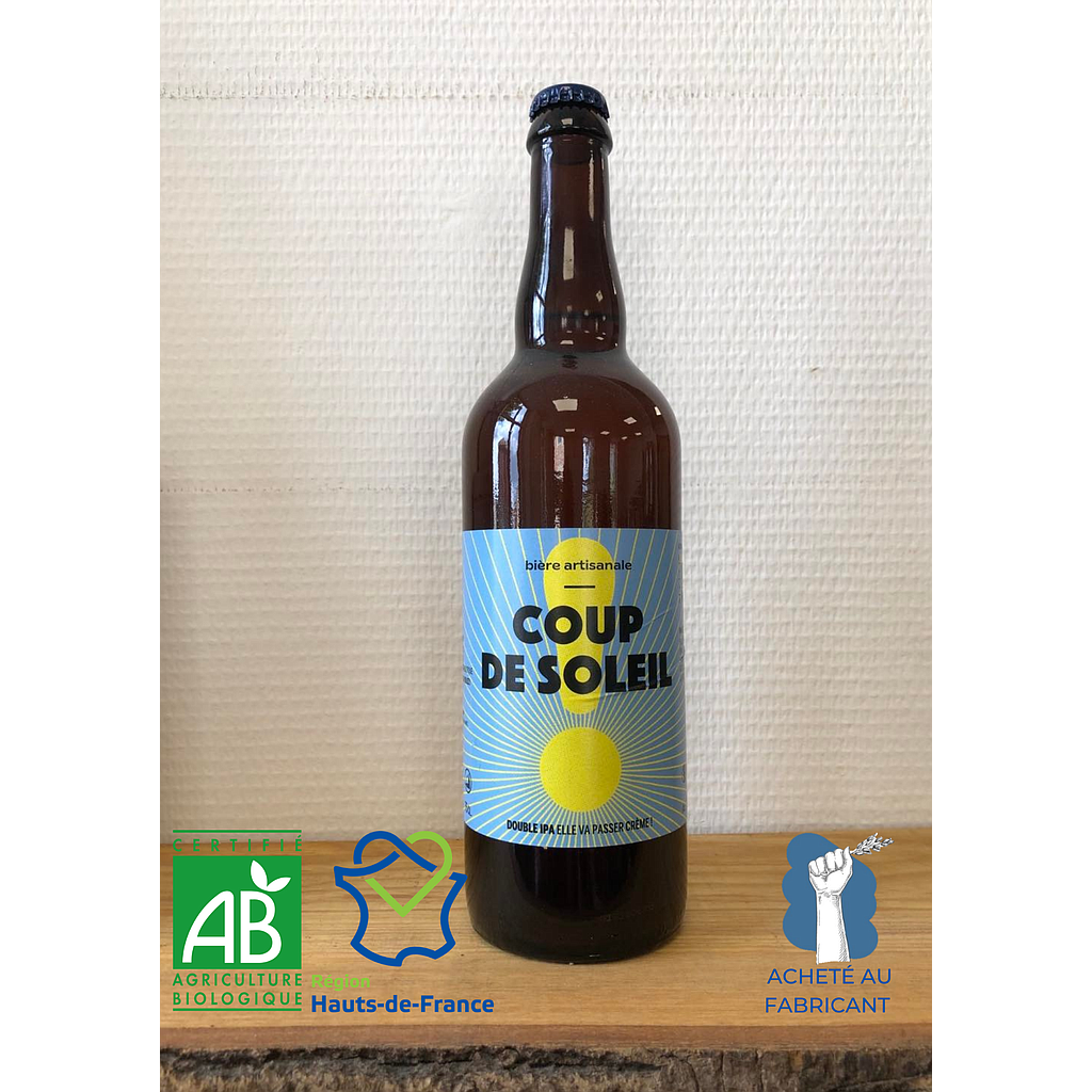 Bière blonde Bio Coup de Soleil 75cl