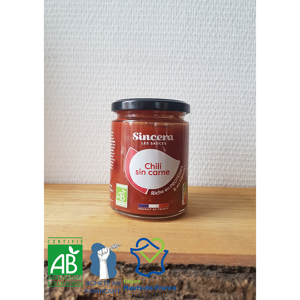 Chili sin carne Bio Sincera 280g