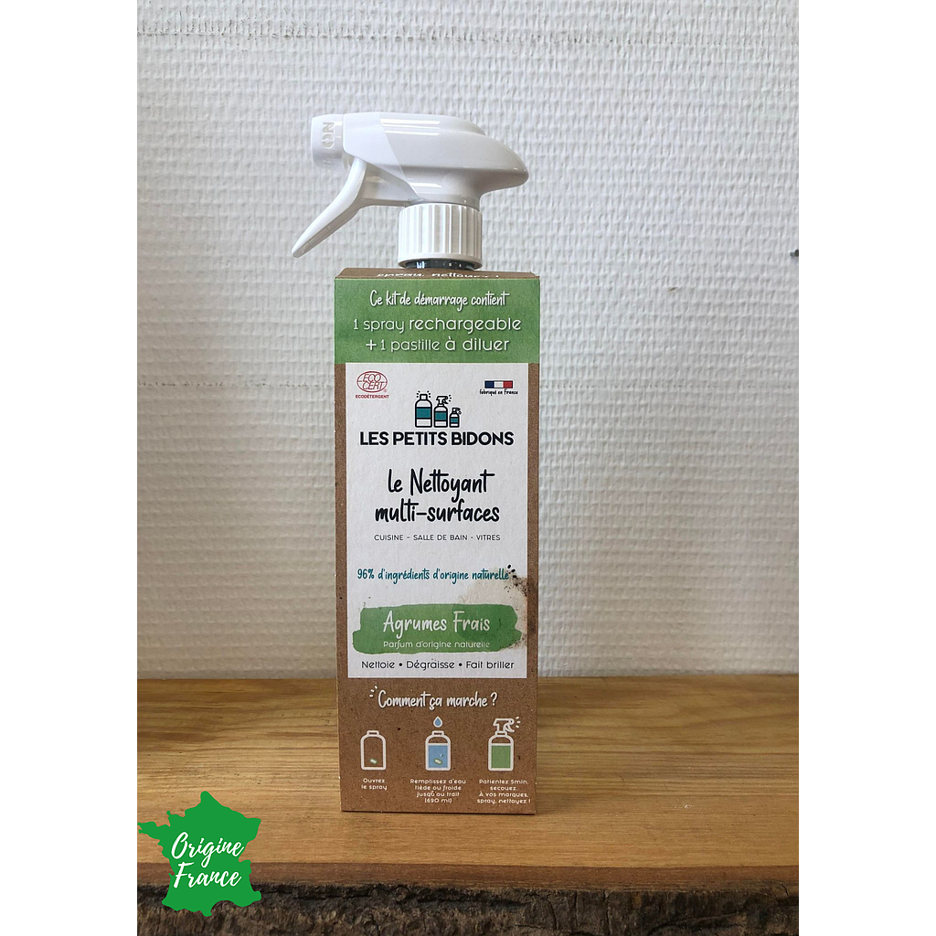 Kit Multi surfaces Spray + 1 pastille Les petits bidons