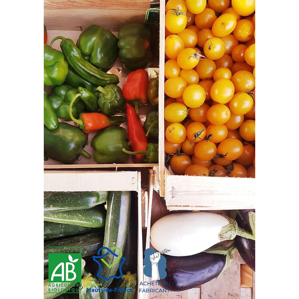 Panier &quot;Mon Marché Local et Bio&quot; Légumes pour 2 à 4 personnes