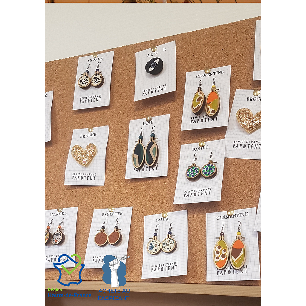 Boucles d’Oreilles upcyclées