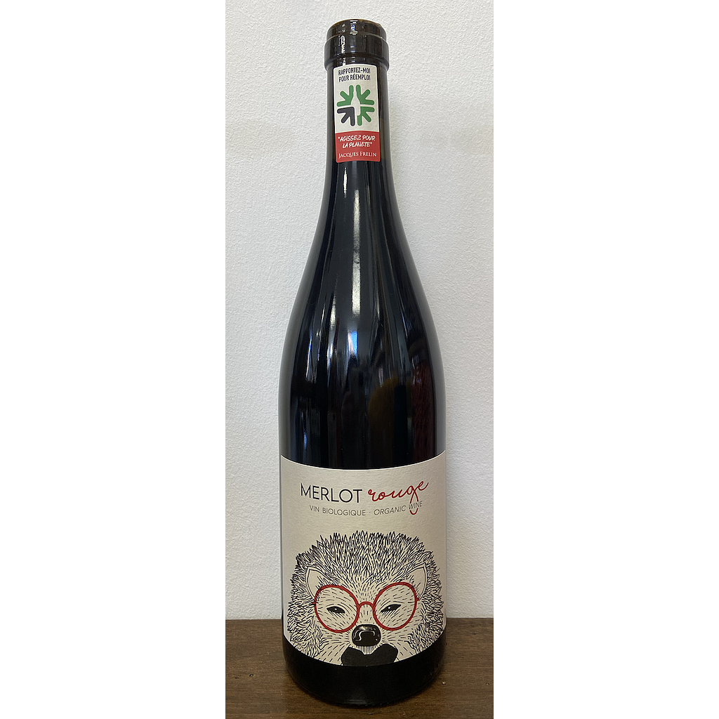 Vin rouge Herisson Merlot Bio 75cl en bouteille consignée