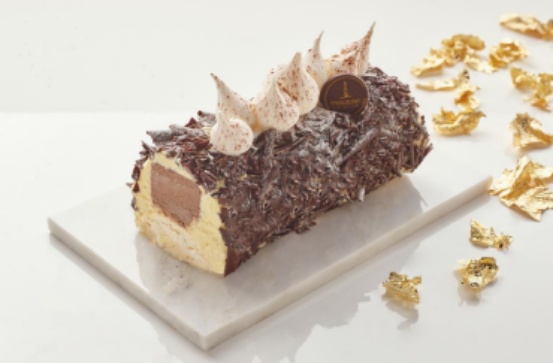 Buche glacée Merveilleux 3 chocolats Glaces de Marc