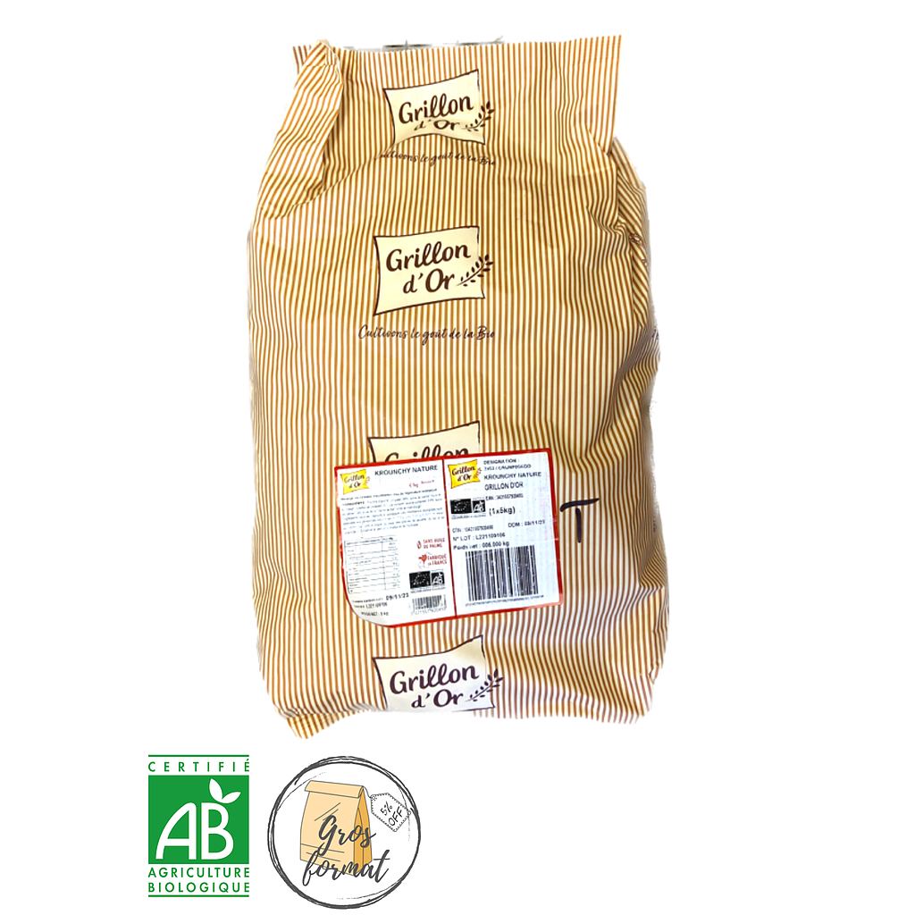 Céréales Krounchy Nature Bio 5Kg