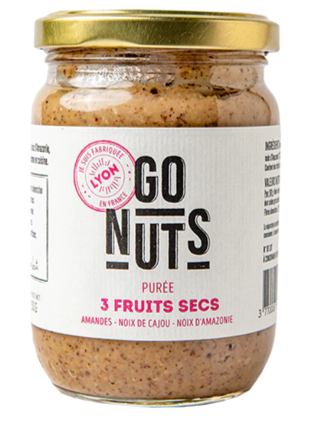 Purée 3 fruits secs Bio Go Nuts 250 g