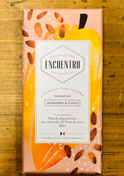 Tablette fourrée MAÑANA© - Amandes &amp; Coco Bio Encuentro