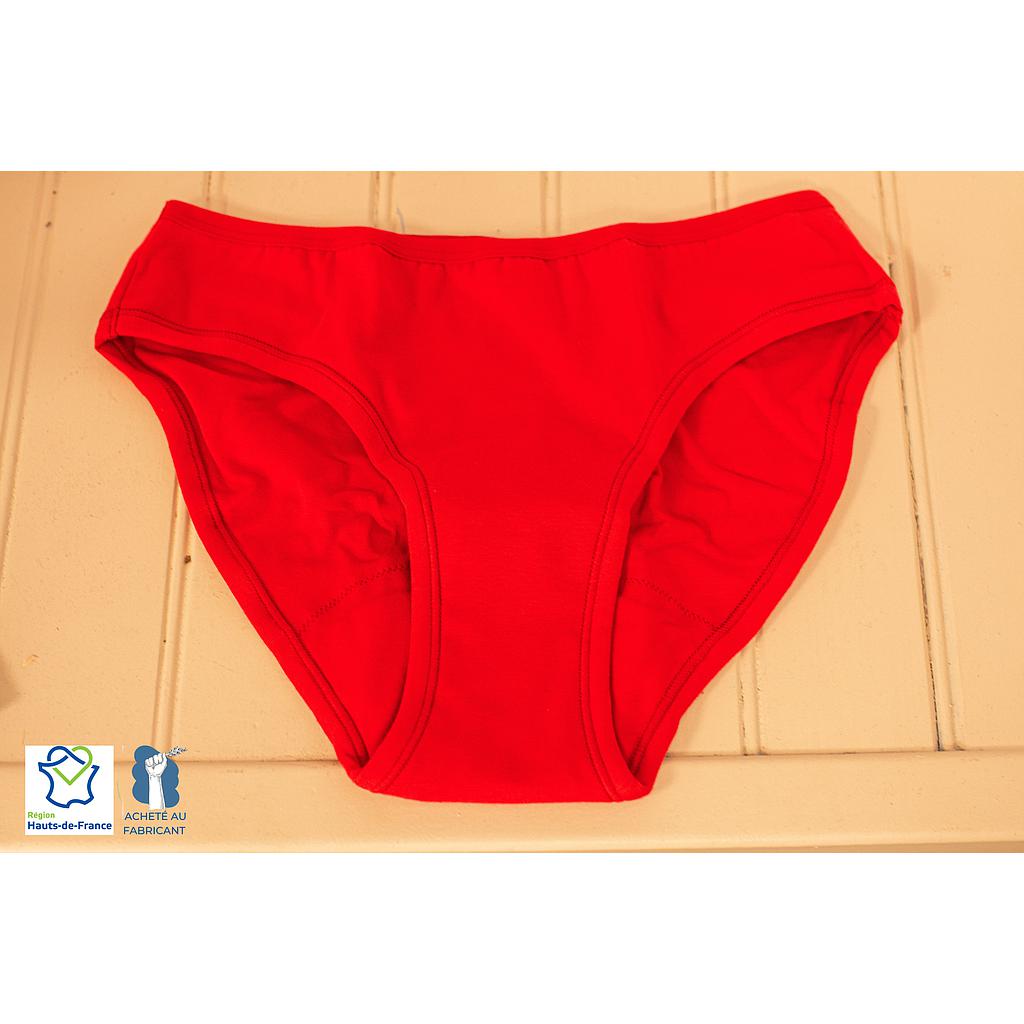 Culotte menstruelle rouge Taille S